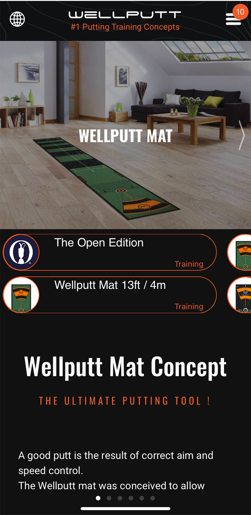 プロも使うパターマット「WELLPUTT(ウェルパット)マット」を詳しくレビューするよ - ゴルフ好き女子の日常