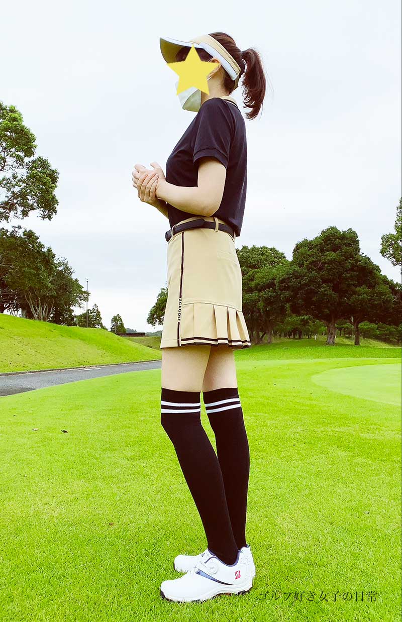 ゴルフウェア　韓国ゴルフ　S スカート　着画あり