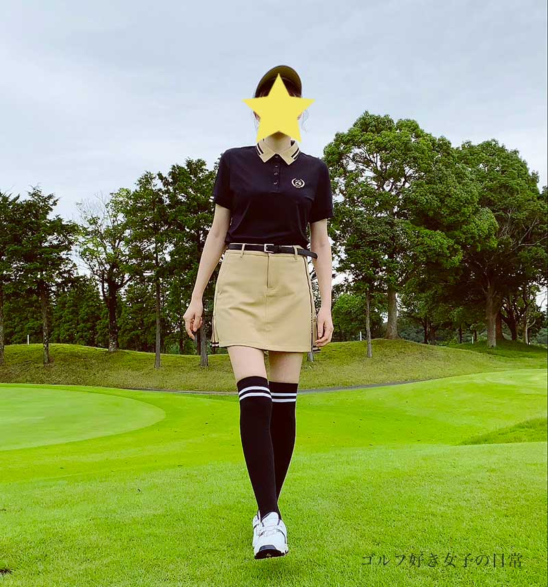 ゴルフウェア　韓国ゴルフ　S スカート　着画あり